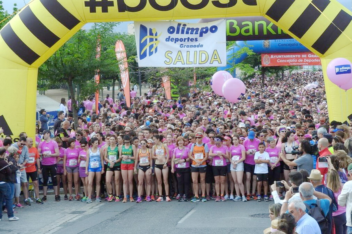 La Carrera de la Mujer en Granada contra el cáncer de mama se celebra este domingo con los 6.000 dorsales disponibles agotados